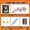 Ghost Paint by Numbers Kit for Adults Beginners, Ghost Paint by Numbers, Adult Paint by Number Kits for Gifts and Home Wall Decor 16x20 Inch